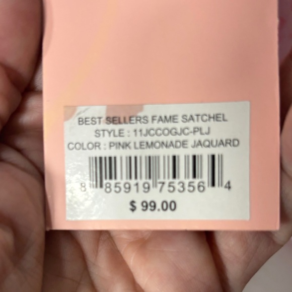 Juicy Couture Pink Satchel with Heart Charm